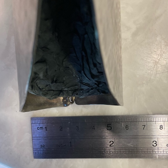 Pirarucu Fish Skin and Metal Evening Bag, Unique with excotic leather - Picture 12 of 16